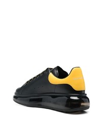 Baskets basses en cuir noires Alexander McQueen