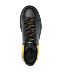 Baskets basses en cuir noires Alexander McQueen