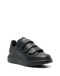 Baskets basses en cuir noires Alexander McQueen