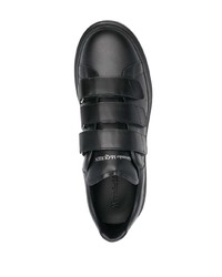 Baskets basses en cuir noires Alexander McQueen