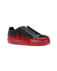 Baskets basses en cuir noires Philipp Plein