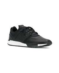 Baskets basses en cuir noires New Balance