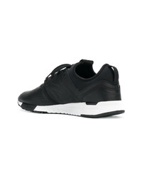 Baskets basses en cuir noires New Balance