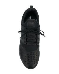 Baskets basses en cuir noires New Balance