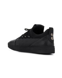 Baskets basses en cuir noires Alexander Smith