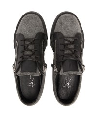 Baskets basses en cuir noires Giuseppe Zanotti