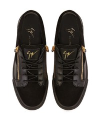 Baskets basses en cuir noires Giuseppe Zanotti