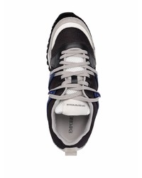 Baskets basses en cuir noires Emporio Armani