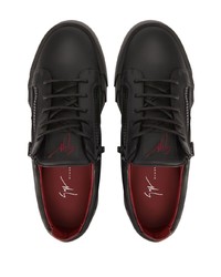 Baskets basses en cuir noires Giuseppe Zanotti