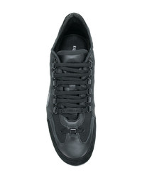 Baskets basses en cuir noires DSQUARED2