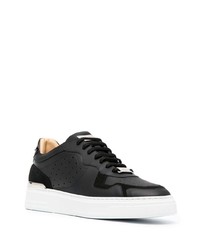 Baskets basses en cuir noires Philipp Plein