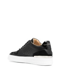 Baskets basses en cuir noires Philipp Plein