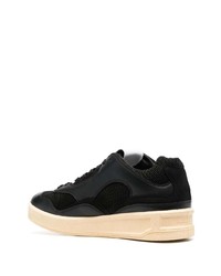 Baskets basses en cuir noires Jil Sander