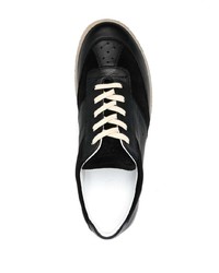 Baskets basses en cuir noires MM6 MAISON MARGIELA