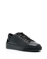 Baskets basses en cuir noires Calvin Klein