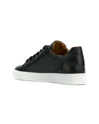 Baskets basses en cuir noires Black Dioniso