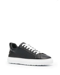 Baskets basses en cuir noires DSQUARED2