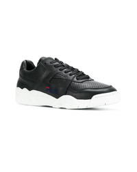 Baskets basses en cuir noires Fila