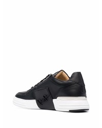 Baskets basses en cuir noires Philipp Plein