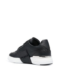 Baskets basses en cuir noires Philipp Plein