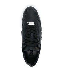 Baskets basses en cuir noires Philipp Plein