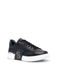 Baskets basses en cuir noires Philipp Plein