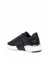 Baskets basses en cuir noires Philipp Plein