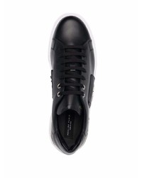 Baskets basses en cuir noires Philipp Plein