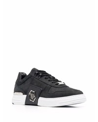 Baskets basses en cuir noires Philipp Plein