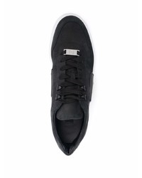 Baskets basses en cuir noires Philipp Plein