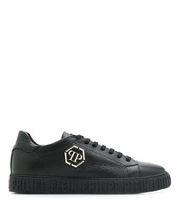 Baskets basses en cuir noires Philipp Plein