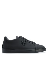 Baskets basses en cuir noires Philipp Plein