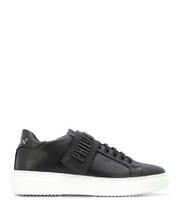 Baskets basses en cuir noires Philipp Plein