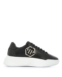 Baskets basses en cuir noires Philipp Plein