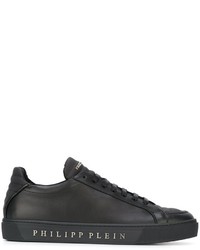 Baskets basses en cuir noires Philipp Plein