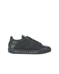 Baskets basses en cuir noires Philipp Plein