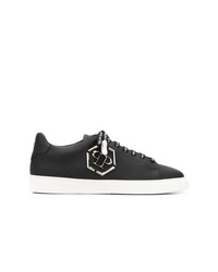 Baskets basses en cuir noires Philipp Plein