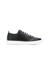 Baskets basses en cuir noires Philipp Plein