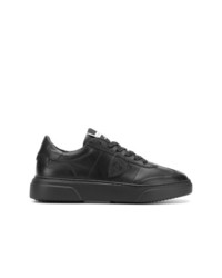 Baskets basses en cuir noires Philippe Model