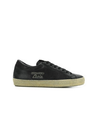 Baskets basses en cuir noires Philippe Model