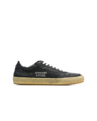 Baskets basses en cuir noires Philippe Model