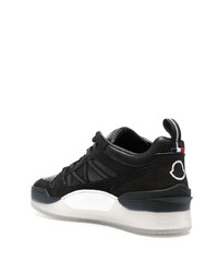 Baskets basses en cuir noires Moncler