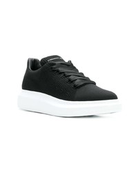 Baskets basses en cuir noires Alexander McQueen