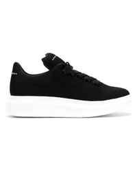 Baskets basses en cuir noires Alexander McQueen