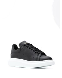 Baskets basses en cuir noires Alexander McQueen