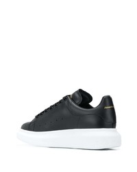 Baskets basses en cuir noires Alexander McQueen