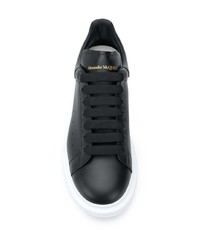 Baskets basses en cuir noires Alexander McQueen