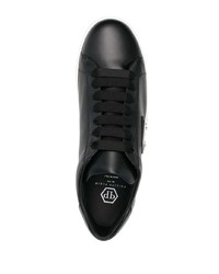 Baskets basses en cuir noires Philipp Plein