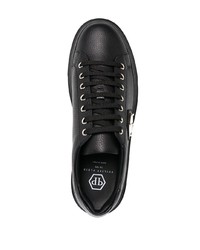 Baskets basses en cuir noires Philipp Plein