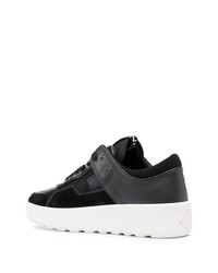 Baskets basses en cuir noires Moncler